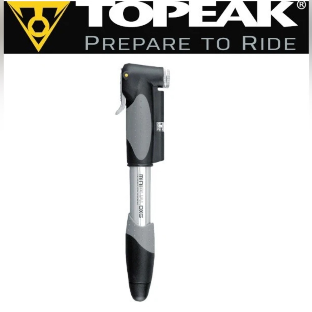 Topeak Mini Dual DXG Bicycle Frame Pump & In-Line Pressure Gauge Aluminum Barrel